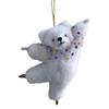 Charm Dancing Bear Plush Pendant Cartoon Bear Keychain Pendant for Bags and Car Suitable for Kids and Adult Present