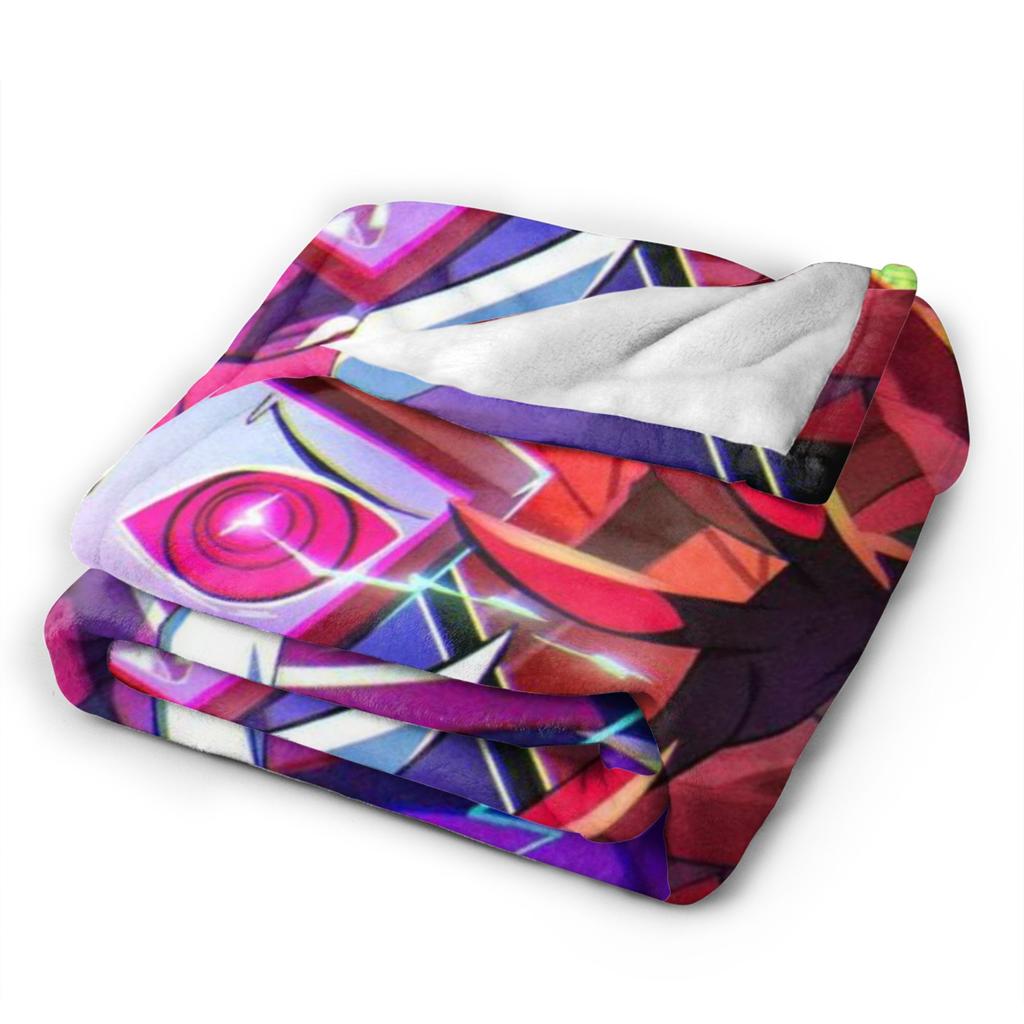 Hazbins Hotels Alastor Vox 2 Throw Blanket for Couch Soft Fuzzy Plush Blanket 50x60 Inch Multiple Sizes Bedspread for All Season