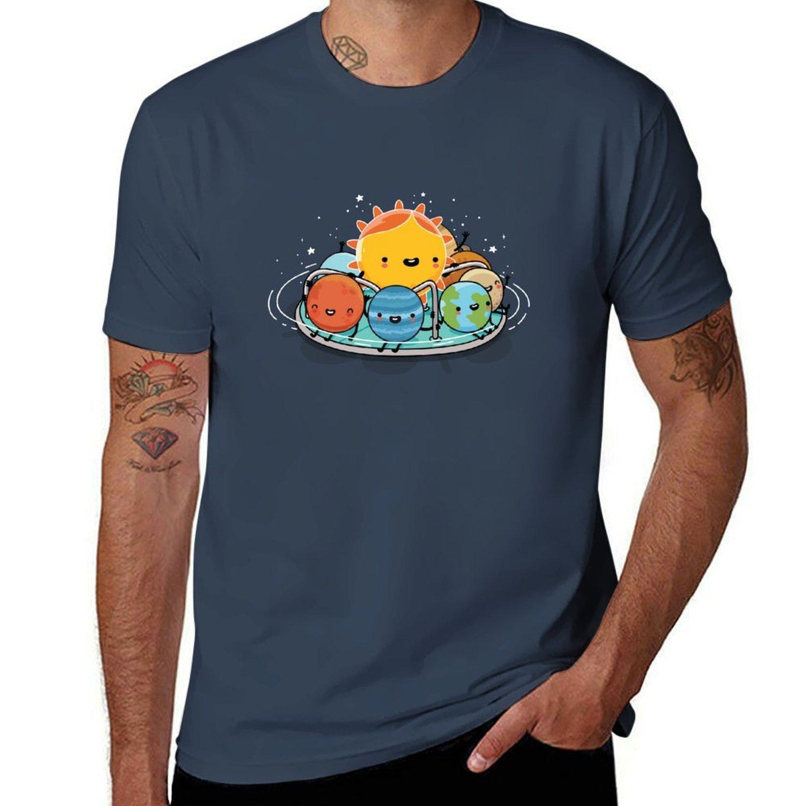 Around The Sun Tshirt Trendy Pattern Tshirt For Unisex S