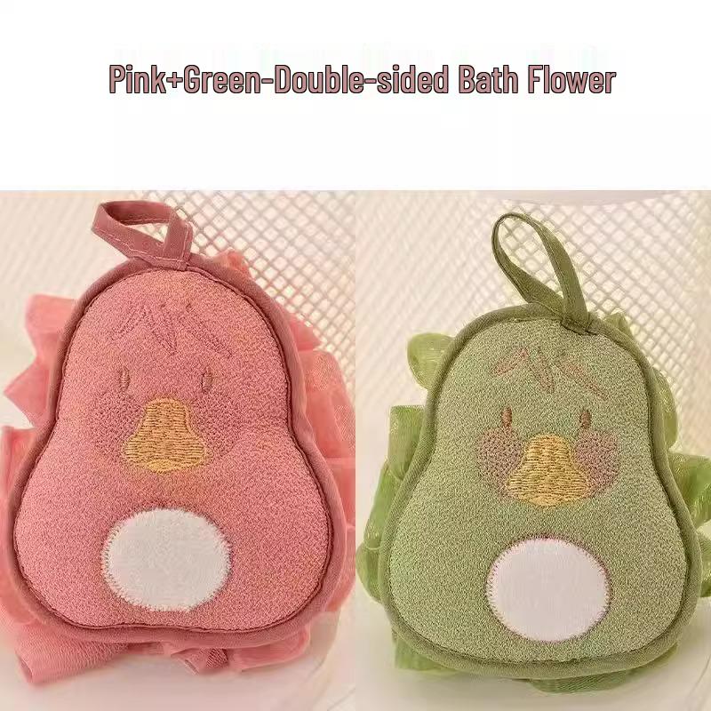 Prinzessinnenstil Doppelseitiges Peeling-Badetuch mit süßer Badeblume