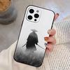Japanisches Bushido Samurai Handyhülle Für iPhone 17,16,15,14,13,12,11 Plus,Pro Max,XS,Weiche Silikon Schwarze Hülle