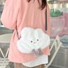 Plush White Cloud Plush Lolita Bag Soft White Cloud Shoulder Bag  Cell Phone Pouch