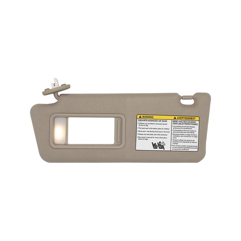 Beige Wired Sun Visor for 2005-2012 Toyota Tacoma, Part 74320-04181-B1 Left