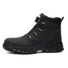 Rotating Button Safety Shoes Men Steel Toe Work Boots Black Work Sneakers Indestructible Shoes Puncture-Proof Protective Shoes