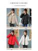 Women's Winter Down Cotton Jacket: Fake Two-Piece Style, Petite, Short, Loose Fit, Korean-Inspired, Bread Coat Design