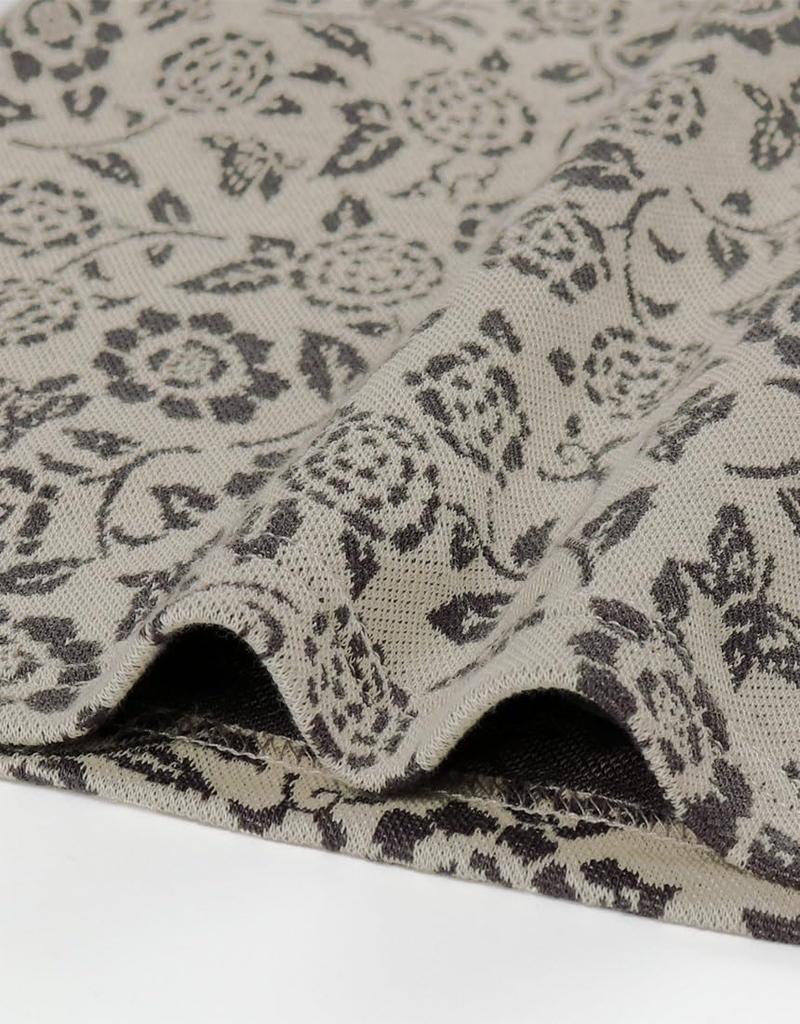 Wacoal RELAX SLEEP Atsuko Matano Cotton Long Long ATSUKO L & Pajamas, 100% (Main Body), Jacquard, Sleeves, Pants, HDX597, MATANO, BE,