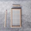 Wooden Traditional 1/12 Scale 8-Pane Door Dollhouse Window Frame Miniature Furniture for Kids