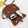 Retro Solid Color Saddle Bag High Quality Leather Shoulder Bags for Women 2026 New Simple Ladies Crossbody Bag Designer Handbags