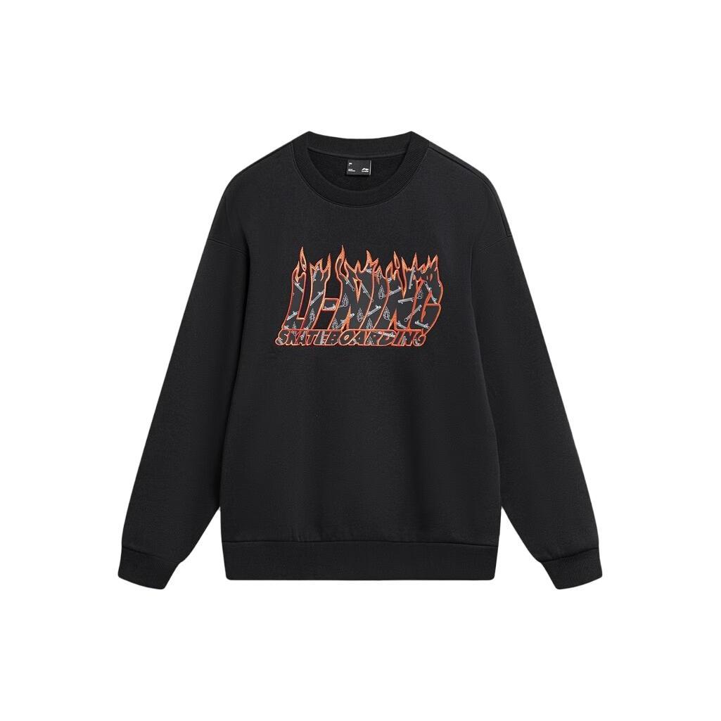 Li-Ning x Phil Hackett Graphic Loose Fit Sweatshirt Black Men s AWDT949-1 M