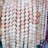 Natural Stone Crystal Beads: Round Beads for Jewelry - Colored Necklaces, Bracelets, Pendants DIY Accessories