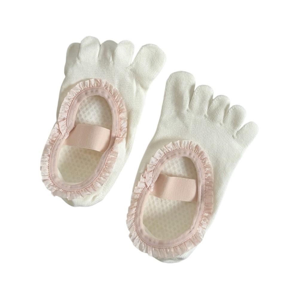 Soft Five Toes Pilates Sock Bottom Silicone Grip Boat Socks Breathable Low-Ankle Socks  Sport