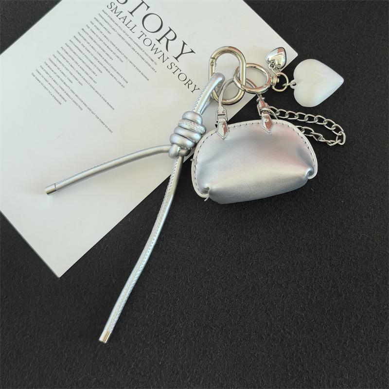 Miu-Style Mini Leather Keychain Bag Pendant