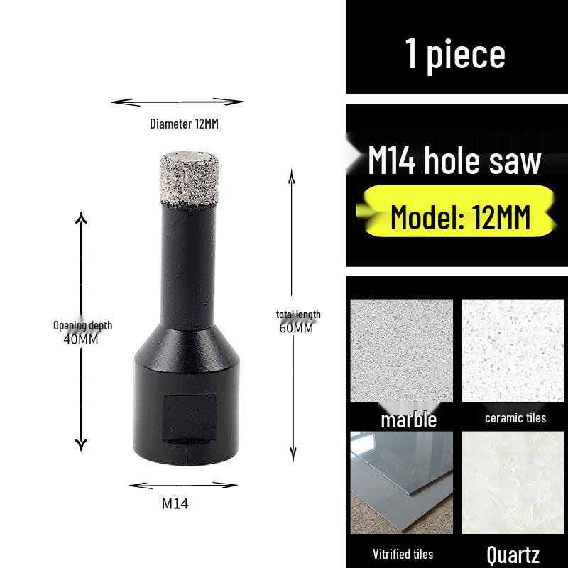 M14 Diamond Hole Opener for Tile, Marble, and Rock Slabs