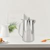 Silver Cold Water Kettle Stainless Steel Beverage Pitcher Modern Water Jug Home Restaurant