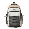 Schoolbag Japanese Contrast Color Backpack Casual Korean Large Capacity Mountaineering Bag Short Trip Bag Lightweight Computer Bag School Bag Female