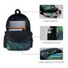 Gold Chains Backpack Teen Palm Leaf Print Large Backpacks Polyester Funny School Bags Camping Colorful Rucksack