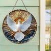 Christian Holy Spirit Dove Wooden Sign 2D Relief Effect of Christian-Inspired Decor for Home Versatile Hanging Sign for Doors and Walls Wall Decor