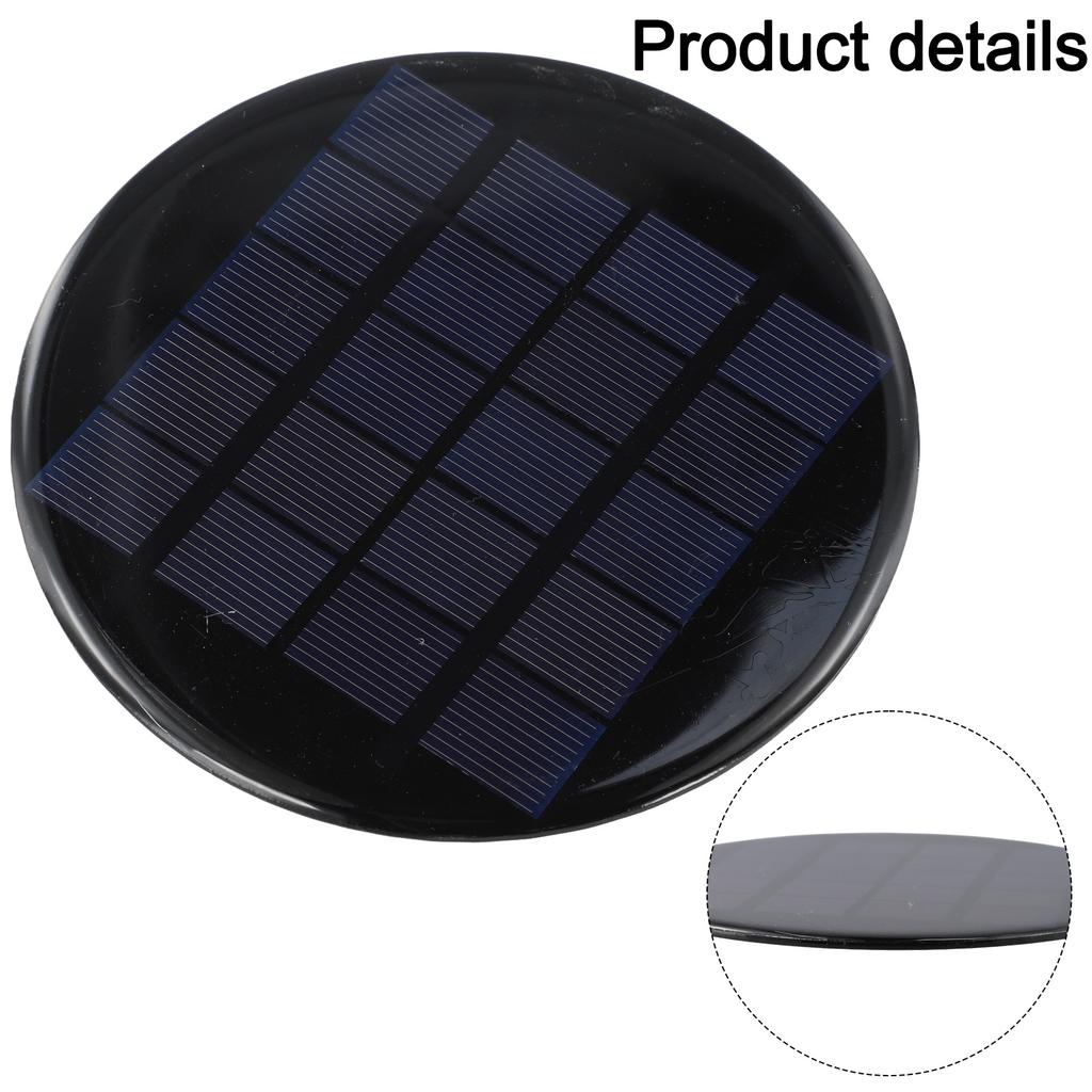 120 Mm Solar Panel Lightweight Solar Panel Outdoor Usage Sustainable Energy Source Optimal Light Absorption Portable Solar Power