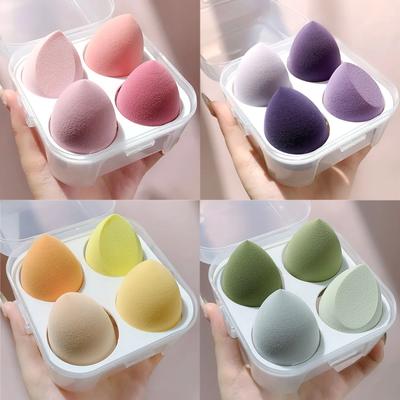 4 Adet Makyaj Süngeri Blender Güzellik Yumurtası Kozmetik Puf Yumuşak Fondöten Süngerleri Pudra Süngeri Kadın Makyaj Aksesuarları Güzellik Aletleri