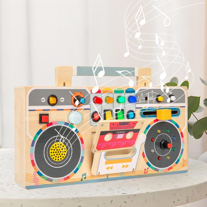 

Wooden Multifunctional Children s Car Dashboard Toy Suitable For Role-Playing Fine Motor Skills And Cognitive Development