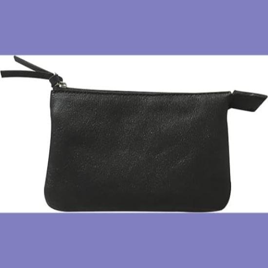 Clairefontaine Genuine Leather 2ROOM Pouch S Black Cf410003