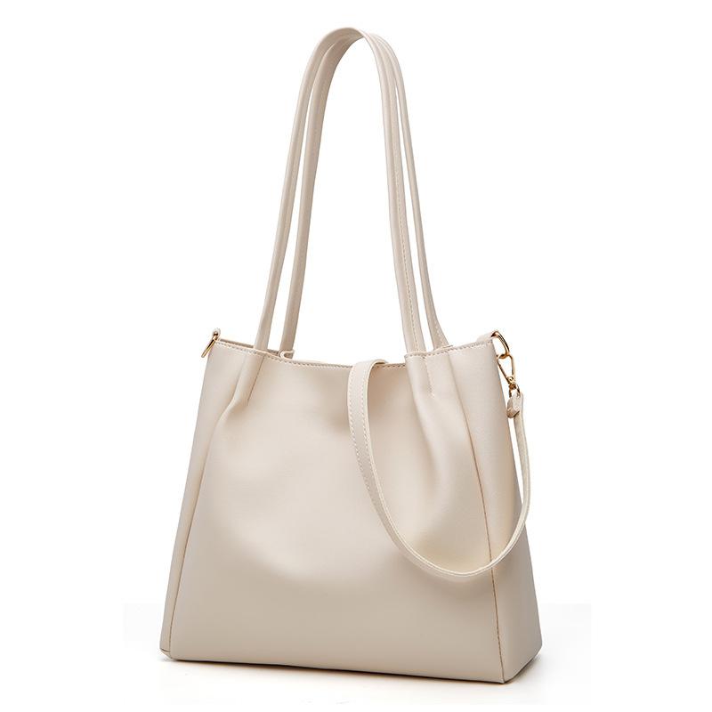 Geanta de umar o singura Geanta de dama din piele moale de capacitate mare Geanta mare Geanta portabila simpla de toamna si iarna