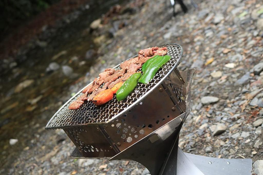 Onway Feuerschale Untersetzer Set mit Aufbewahrungstasche Praktisch für Camping und Kochen im Freien S-PLUS OW-3833S-PLUS Ein-Aktion & -