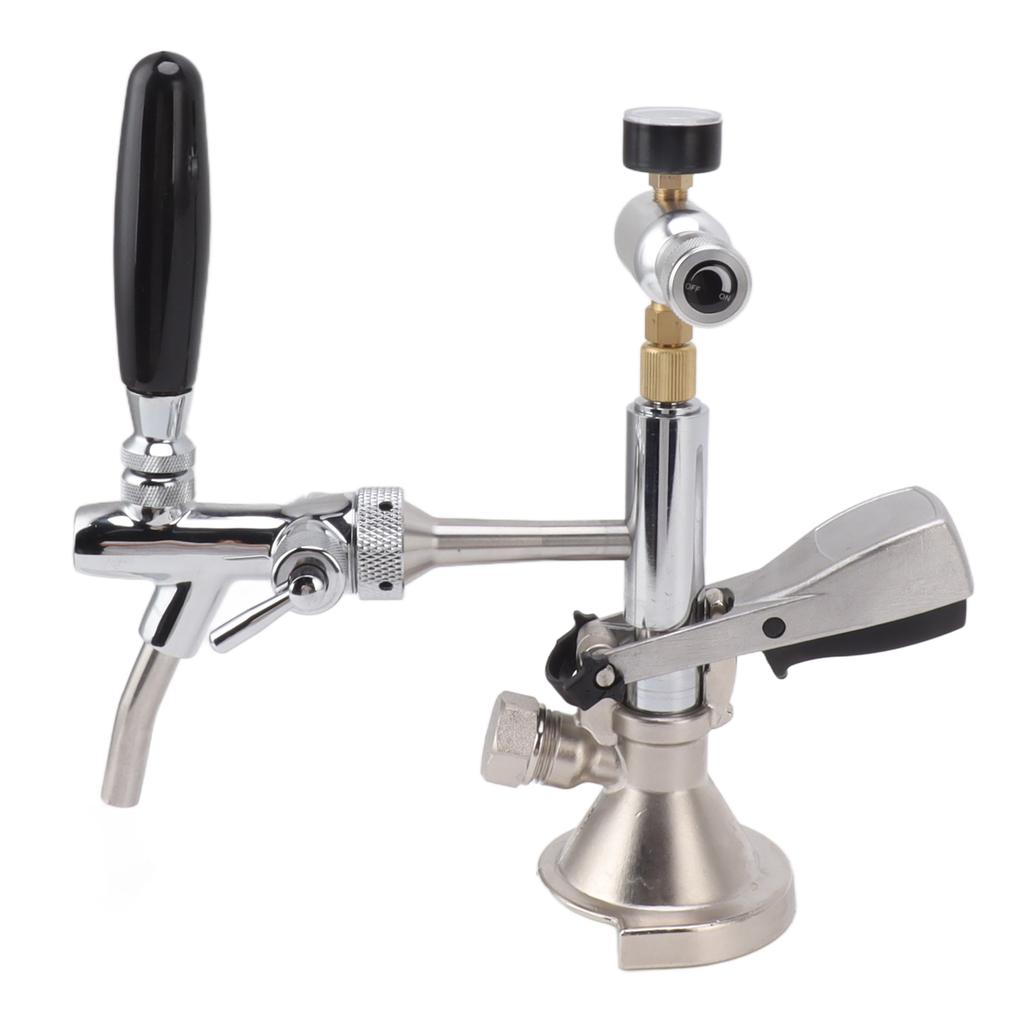 4in Party Bierpumpe Edelstahl Messing Bierfasspumpe Wiederverwendbare Zapfbier Kegerator Pumpe mit