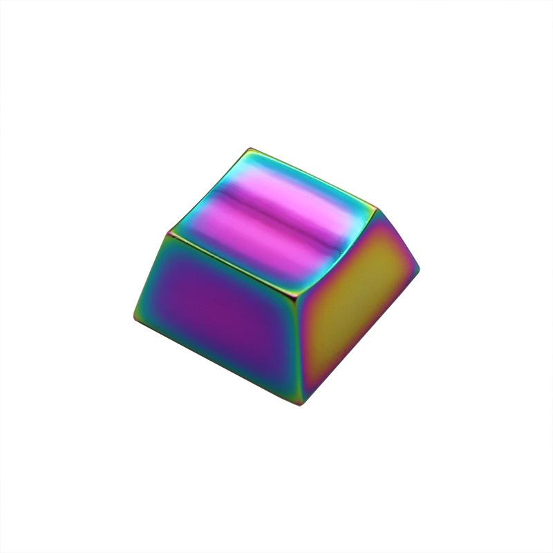 

Original Height Metal Keycap: CNC Zinc Aluminum Alloy, Electroplated Mirror Surface, Fits 1U Mechanical Keyboards, Colorful ESC Key Cap
