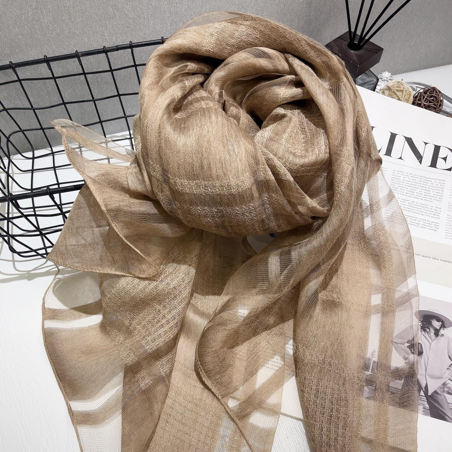 

Elegant Retro Plaid Scarf: Skin-Friendly, Warm, Long Acrylic Shawl for Women s Neck Protection. 75 x 195 cm верблюд