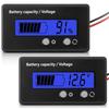 LCD Battery Gauge Indicator Universal Wattmeter 12–84V (Blue) — Lead & Lithium