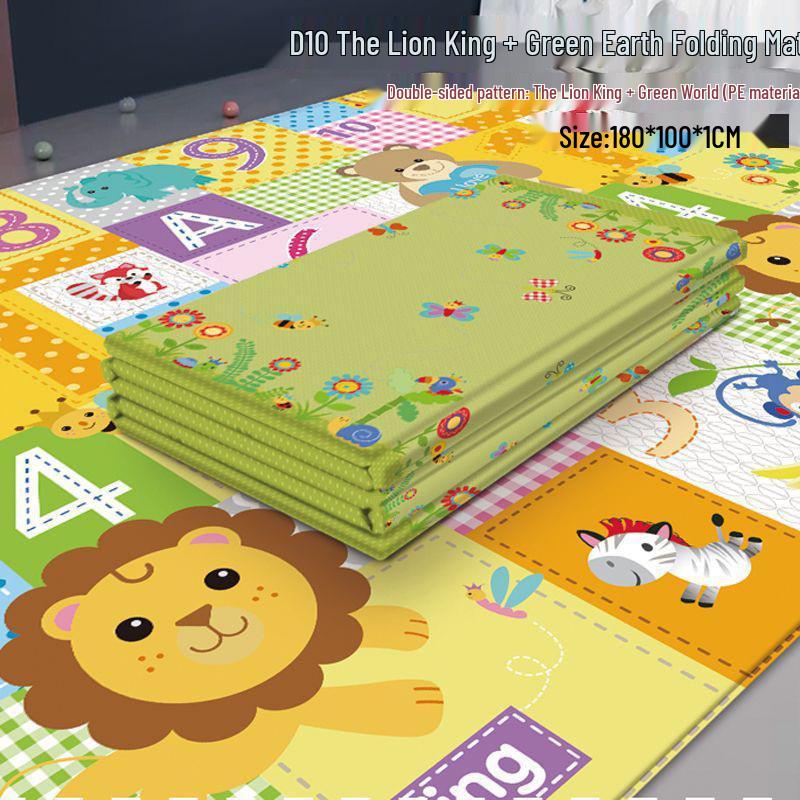 Huaying Foldable Thickened Infant Crawling Mat - Children's Foam Floor Mat with Edging