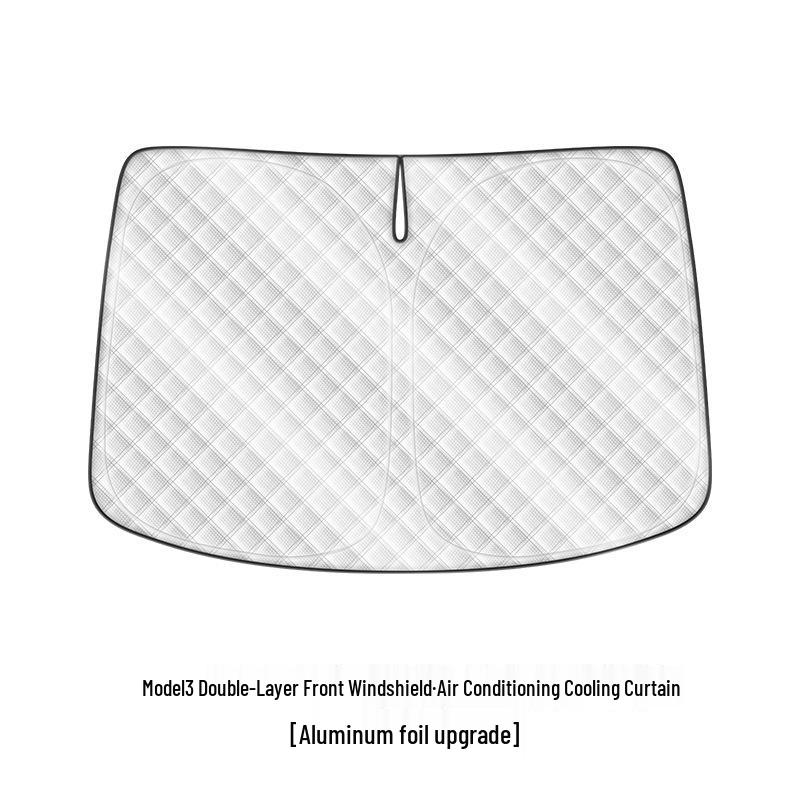 Tesla Model 3/Y Windshield Sunshade: Heat Insulating Sun Visor for Refreshed Model