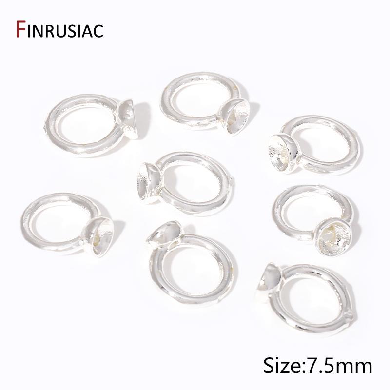 18K Gold Plated Brass End Crimp Beads For Jewelry Making,DIY Bracelets Accessories,Bead Tip Connectors For Jewelry Supplies
