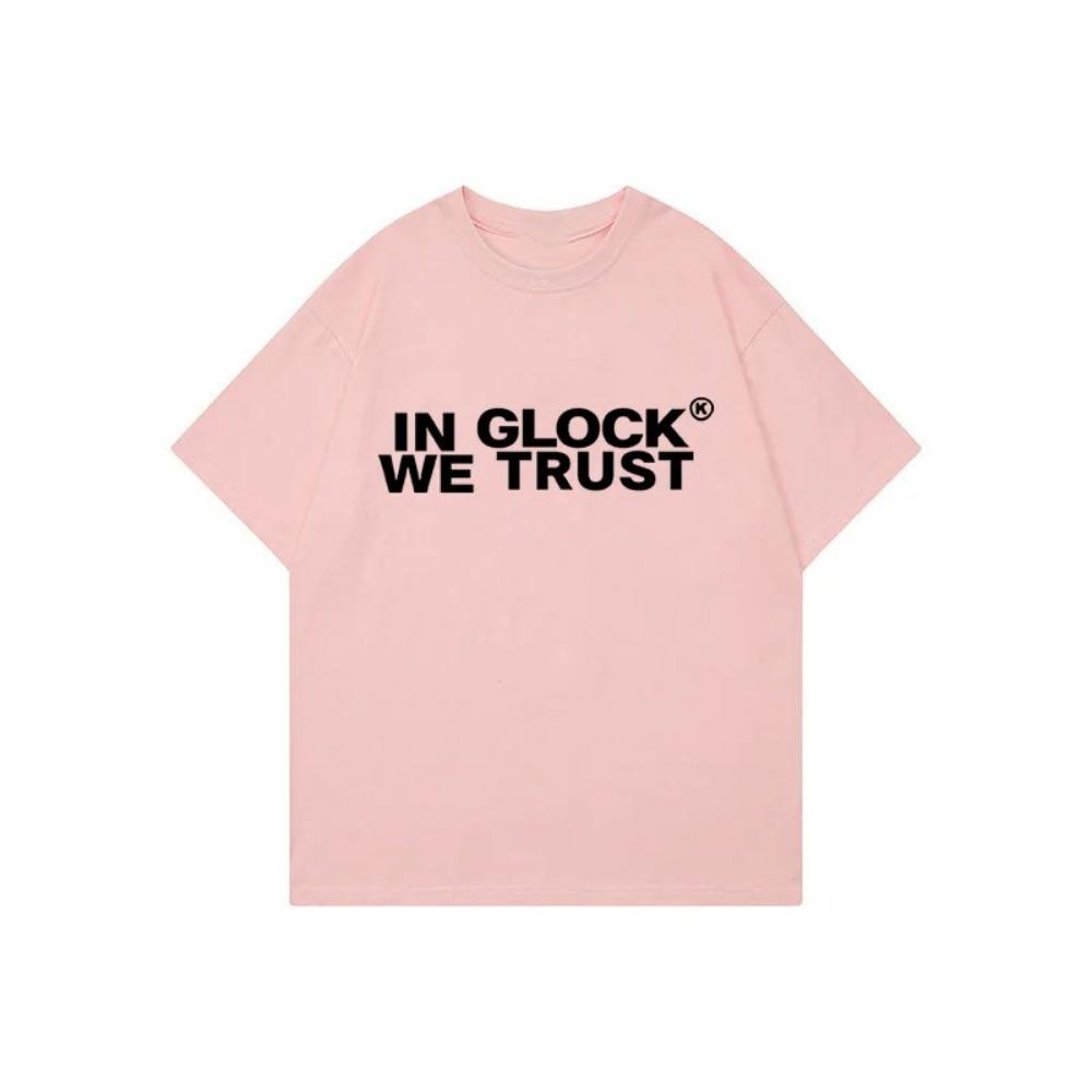 

2024 Мужская Женская Футболка с буквенным принтом в стиле панк, хлопковая футболка большого размера, летняя футболка с коротким рукавом, топы, трендовая одежда Y2k Tee XXXL розовый