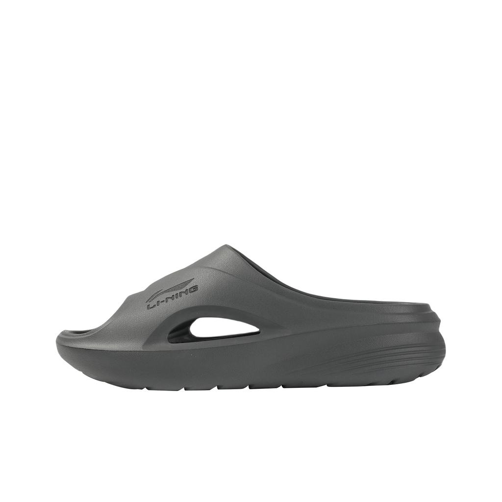 Li-Ning Comfortable Fashionable Simple Non-Slip Durable Slide Sandals Men Footwear Dark-Gray LNXV950-2