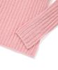 COVERNAT WOMAN Ribbed Turtleneck Knit Light Pink