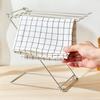 Kitchen Towel Holder Stainless Steel Dish Rag Washcloth Holder 4-Arm Folding Free Standing Hand Towel Drying Rack for Kitchen Countertop Bathroom