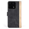For Honor X8a 4G Phone Case Dual Color Splicing Stand Wallet Leather Shockproof Phone Cover