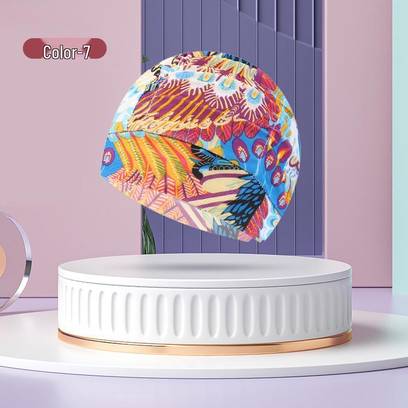 Unisex Adult Pleated Swim Cap – Fashionable, Non-Tightening with Hair and Ear Protection