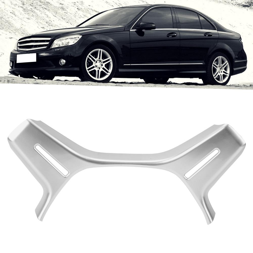 ABS Silver Steering Wheel Trim Cover Fits for Mercedes Benz C Class W204 2011 2013