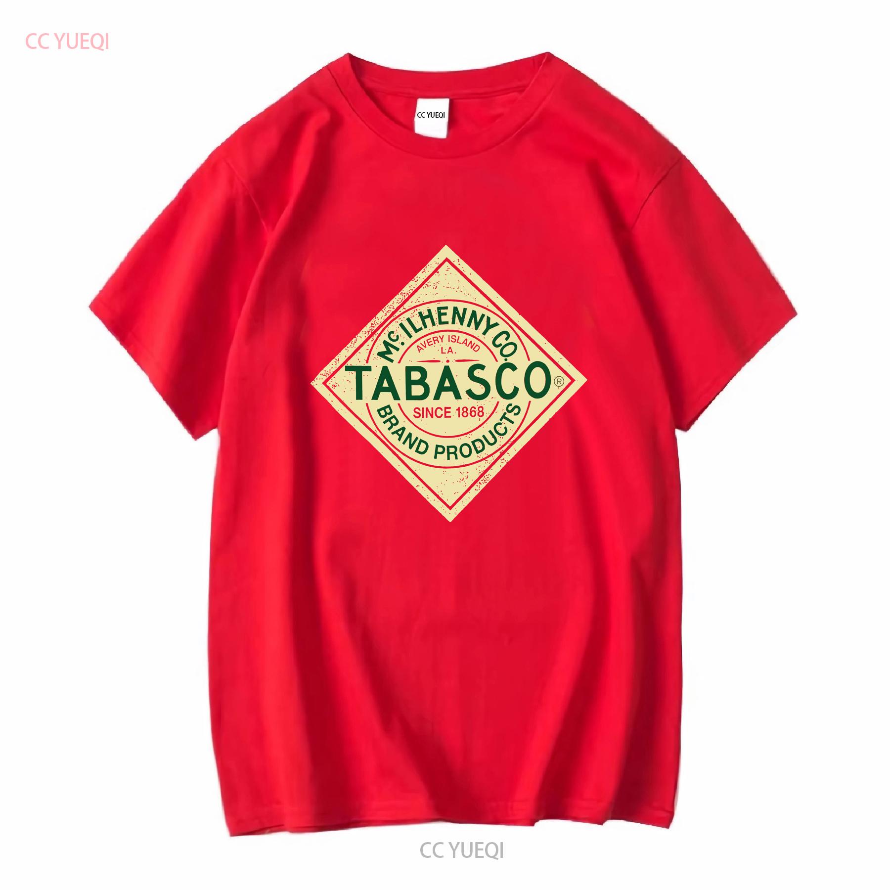 

Tabasco Distressed Logo Red Casual SS T Shirt Men s Size Medium vintage Washed Breathable Versatile Slightly L