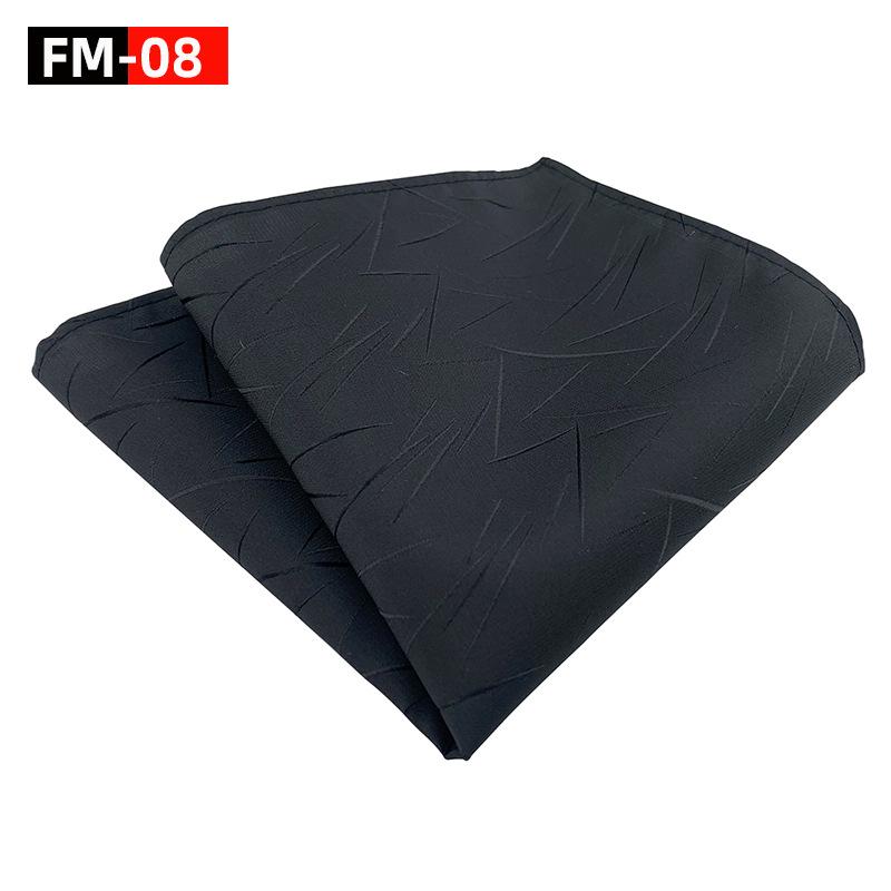 Elegant Plain Polyester Pocket Square for Men - Satin Finish Handkerchief