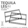 DOD Tequila Leg 4 Plates for a Wide Table of L, (Set 2) TL5-606-BK