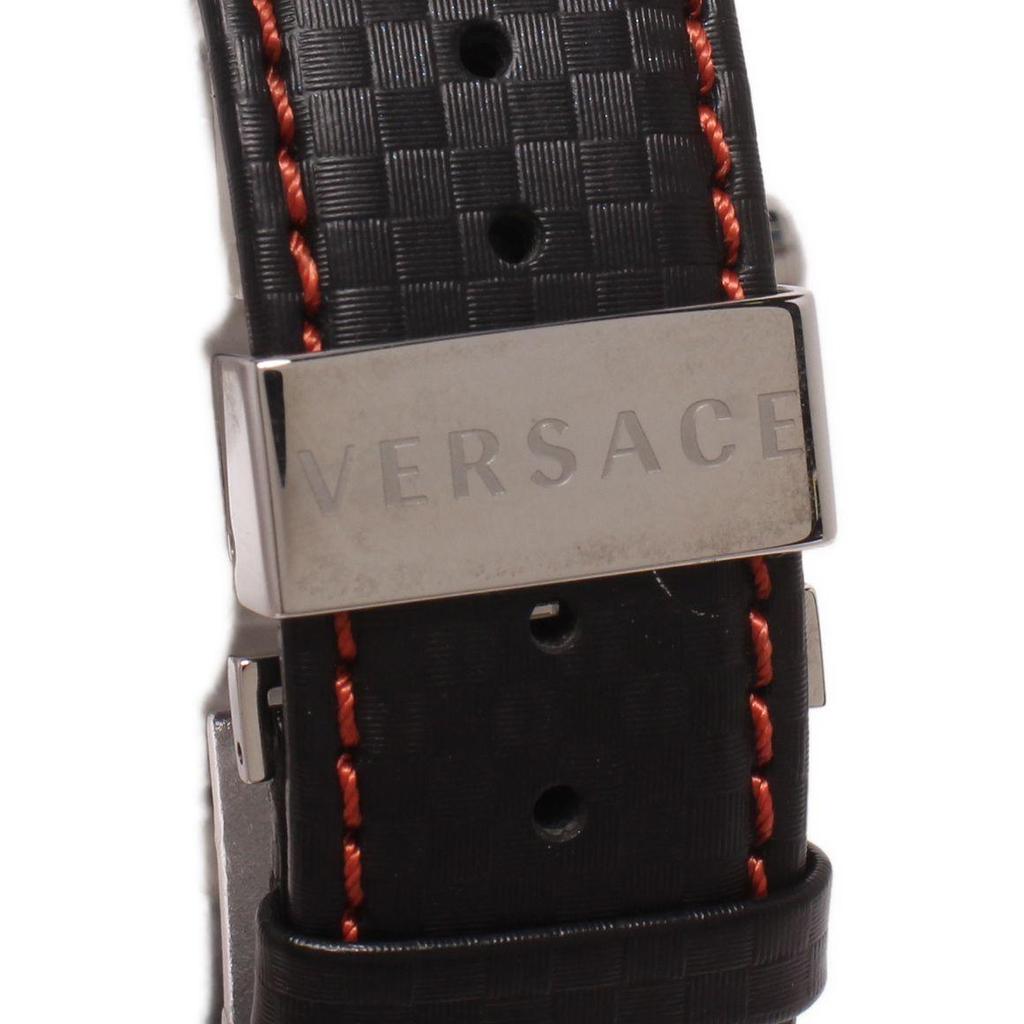 Used Good Condition Versace Watch VFG 051484320138 Quartz Black Men's VERSACE