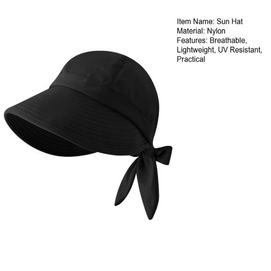 Wide Brim Sun Hat Solid Color UV Resistant Quick-Drying Lightweight Breathable Fisherman Hat Outdoor Camping Cap