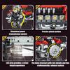 K96203 V8 Engine Building Blocks Assembly Model Set - 660PCS APP Remote Control Programmable Blocks with LED Light for Gift