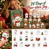 Calendario dell'Avvento di Natale per Cane Maltipoo con Cucciolo Carino Countdown Festivo Acrilico Regalo per Amanti dei Cani