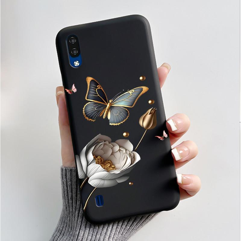 Phone Case For ZTE Blade A51 Lite / A5 2020 Casing Luxury Fashion Butterfly Flower Black Jelly Soft TPU Case Silicone Back Cover