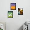 2Pcs Magnetic Photo Frame Sturdy Decorate Convenient Durable Drawing Ornament Decor Home Supplies